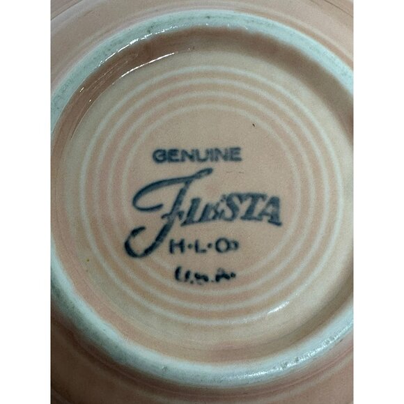 VTG Fiestaware Apricot Salad Plate Soup/Cereal Bowl Apricot Fiesta Dinnerware - Picture 5 of 9